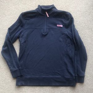 Vineyard Vines Navy Blue Quarter-Zip Sweatshirt